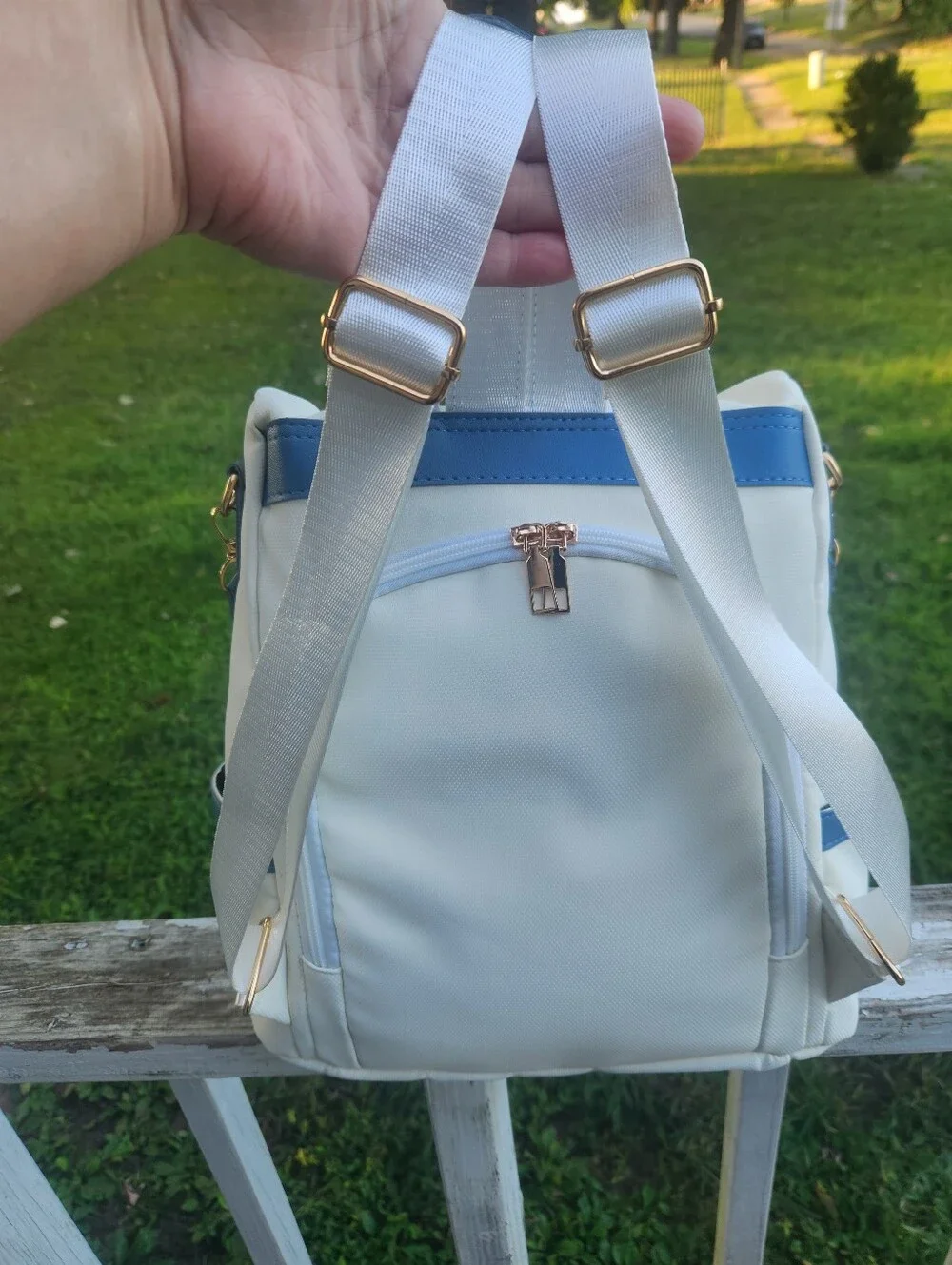 Harry Potter White and Blue Character Backpack By Warner Bros. EUC